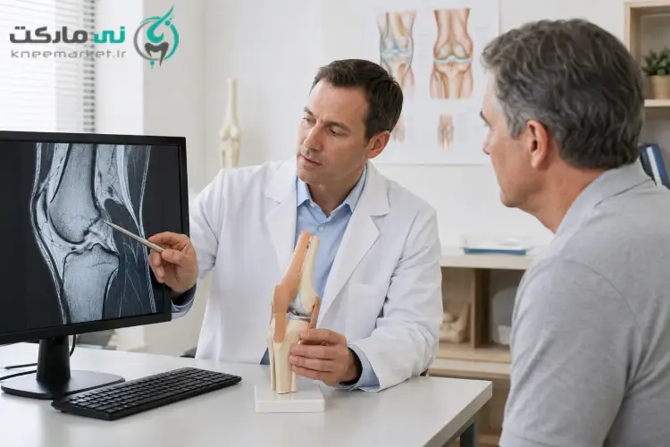 بررسی وضعیت غضروف زانو با عکس برداری